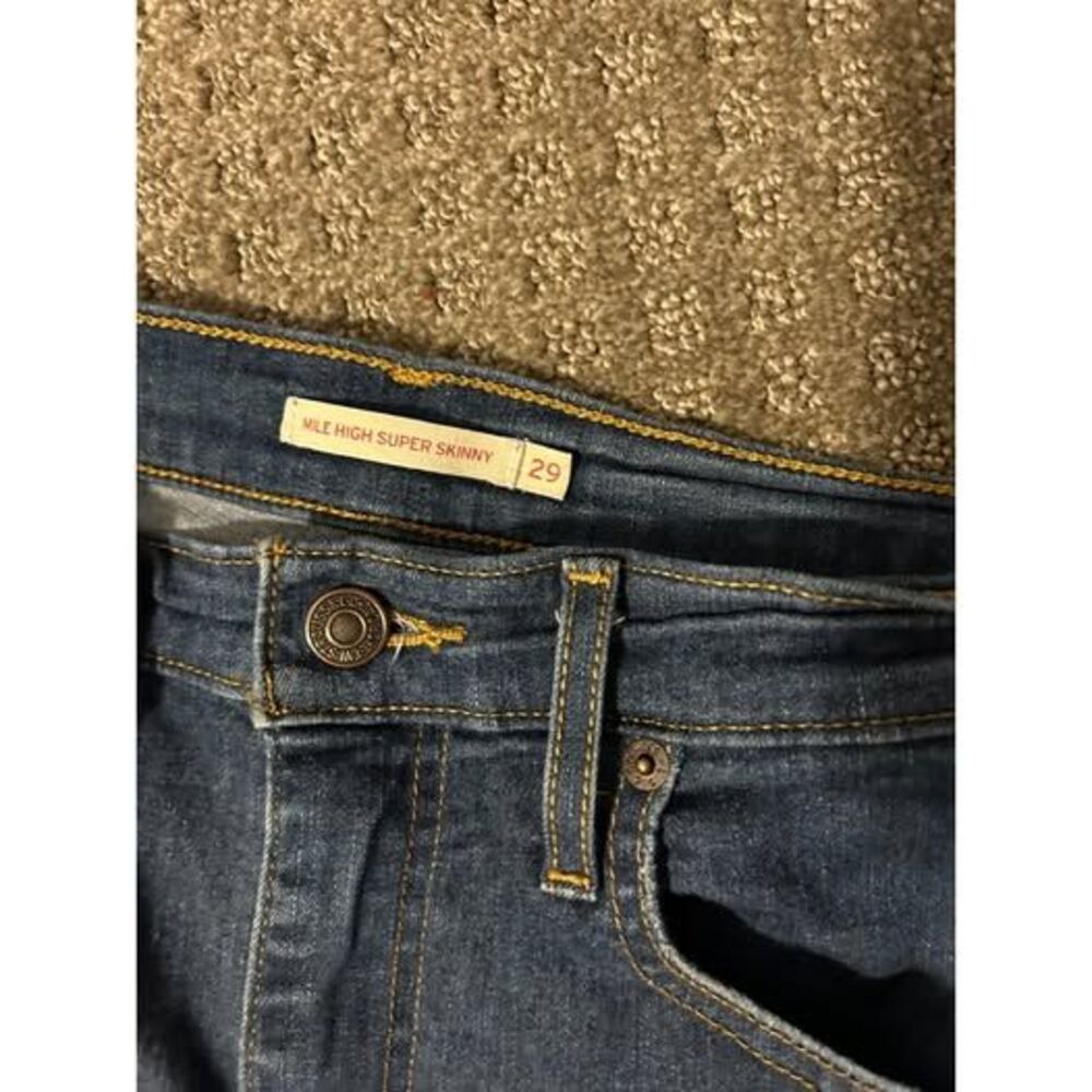 Levi's Mile High Super Skinny Women's Jeans Size 29, Medium Wash - Picture 3 of 4